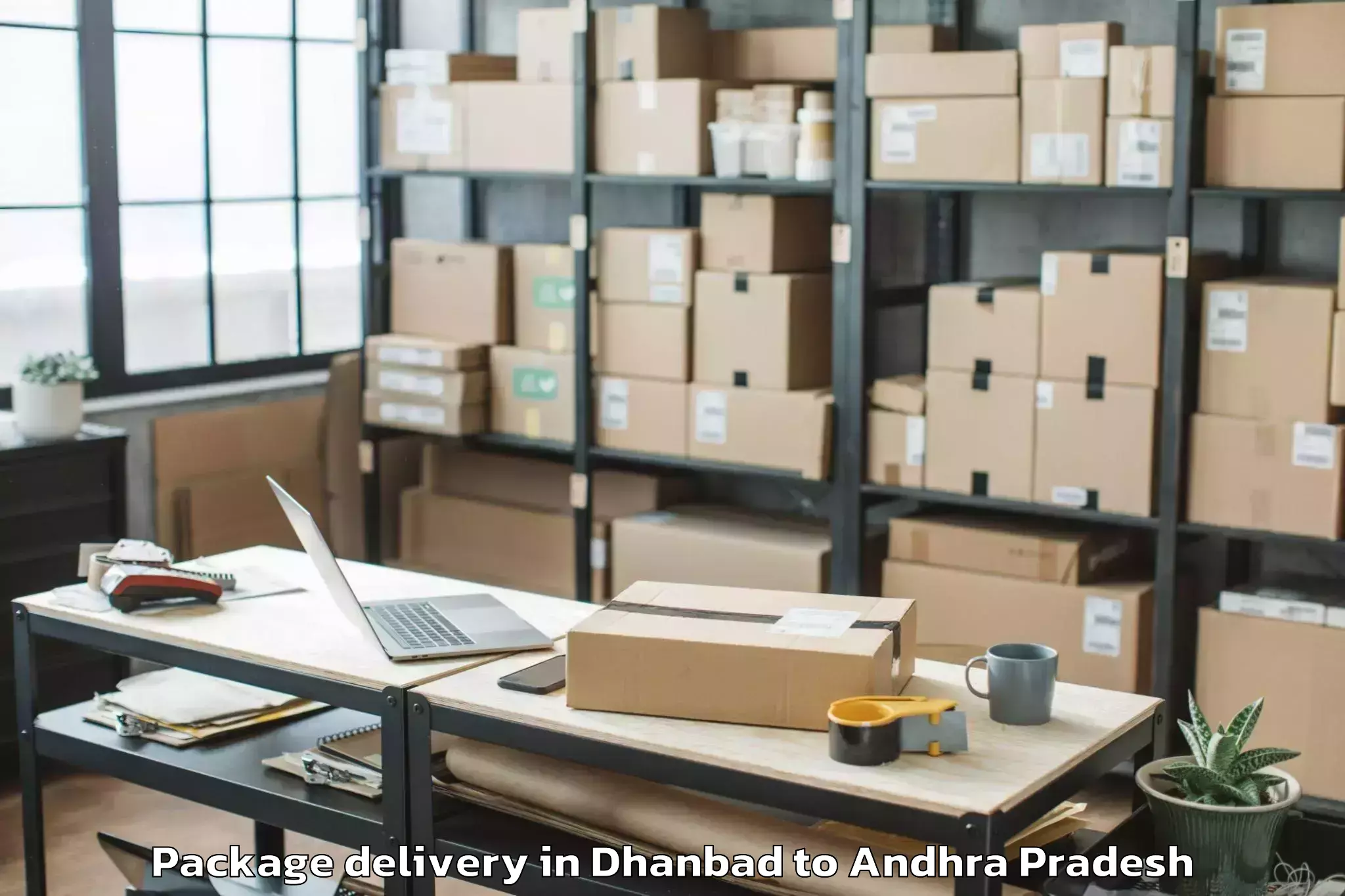 Top Dhanbad to Vemulapalle Package Delivery Available